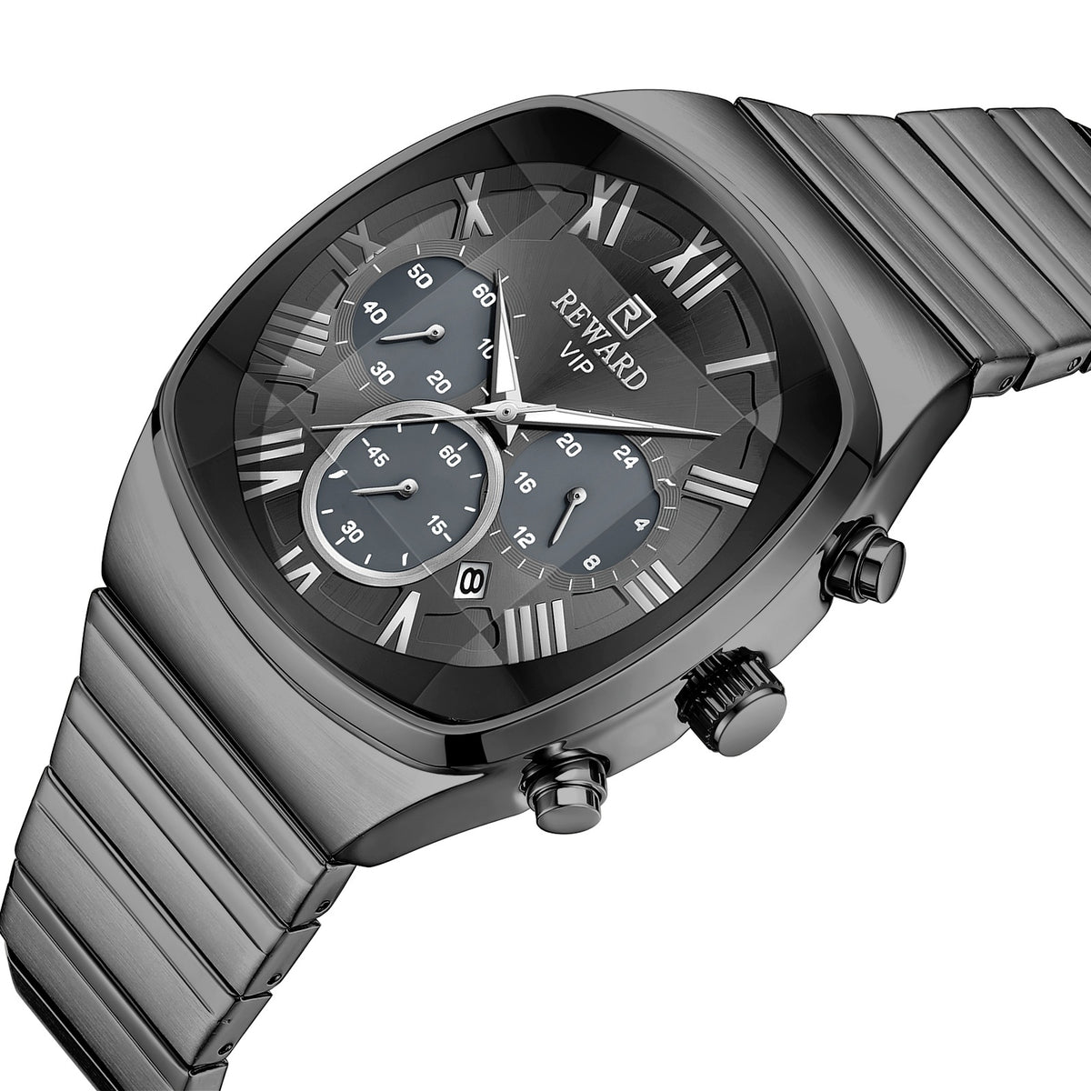 Luxury REWARD Chronograph Diamond Cut Watch For Men