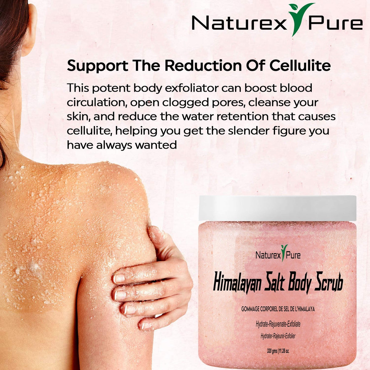 Himalayan salt body scrub
